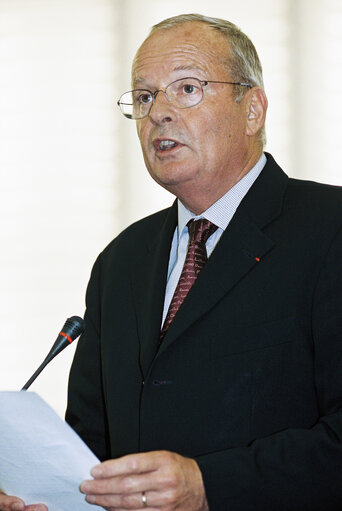 Foto 2: MEP Hugues MARTIN speaks in plenary session in Strasbourg