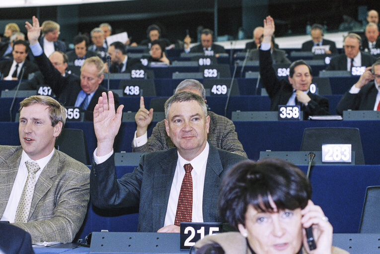 Valokuva 2: MEP Hans-Peter MAYER at the European Parliament in Strasbourg