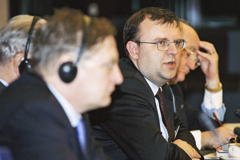 Valokuva 8: Meeting at the European Parliament in Strasbourg