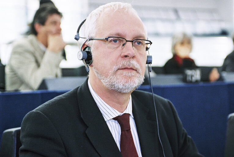 Valokuva 2: MEP Ulrich STOCKMANN in Plenary Session at the European Parliament in Strasbourg