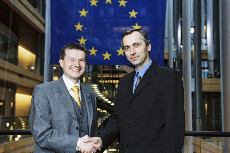 MEPs Martin KASTLER and Jan FIGEL at the European Parliament in Strasbourg