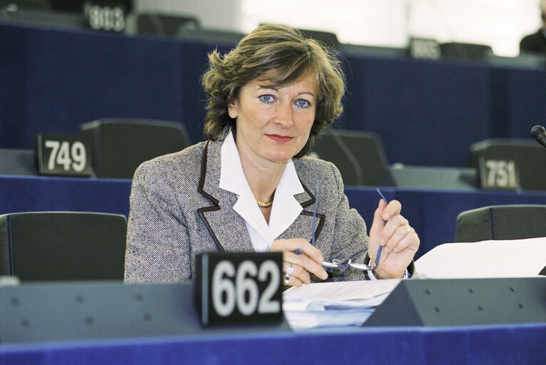 Suriet 7: MEP Jacqueline ROUSSEAUX at the European Parliament in Strasbourg