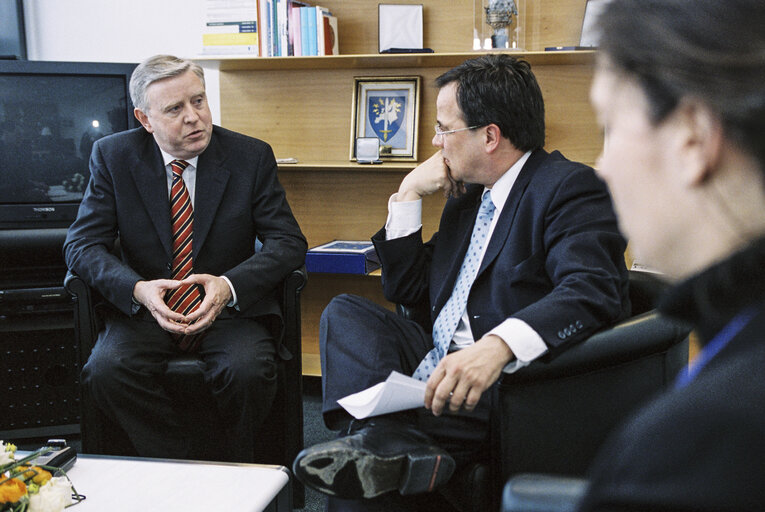 Fotografie 2: Pat COX - EP President meets with MEP Armin LASCHET