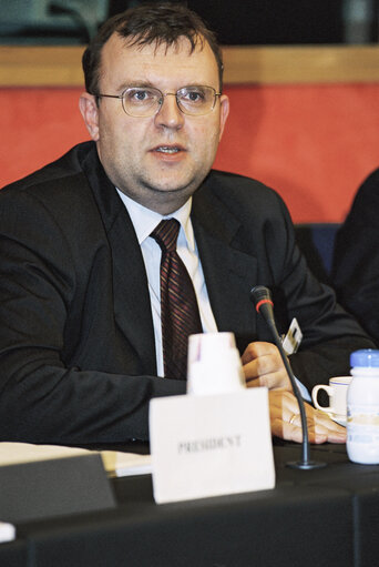 Meeting at the European Parliament in Strasbourg