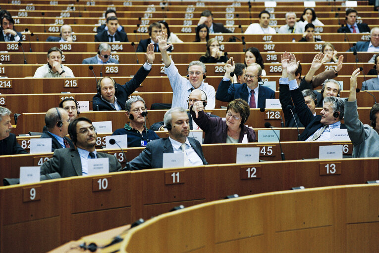 Foto 2: Committee on Regional Policy, Transport and Tourism - Election of Paolo COSTA as President of the Committee