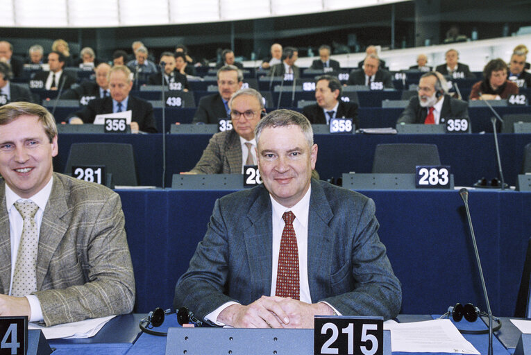 Valokuva 3: MEP Hans-Peter MAYER at the European Parliament in Strasbourg