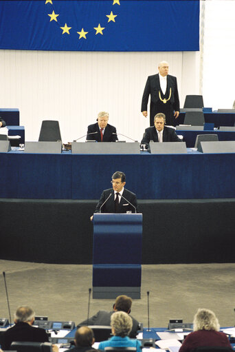 Valokuva 18: Svetozar MAROVIC, President of Serbia-Montenegro in Plenary Session in Strasbourg