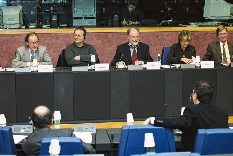 Valokuva 4: Meeting at the European Parliament in Strasbourg