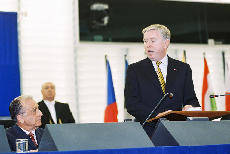 Fotografie 16: The President of Romania addresses the plenary session in Strasbourg