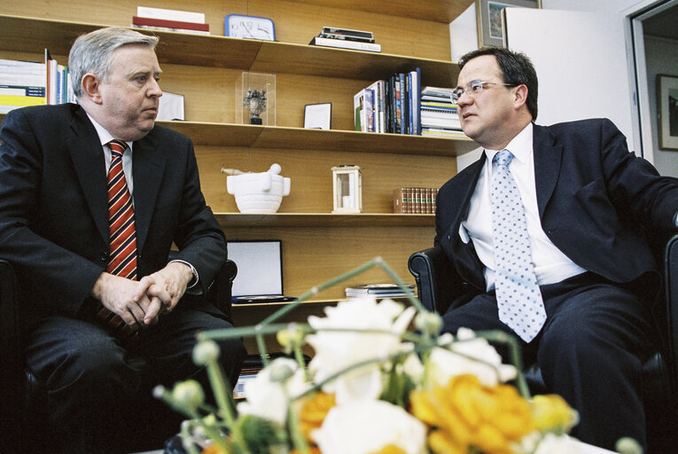 Pat COX - EP President meets with MEP Armin LASCHET