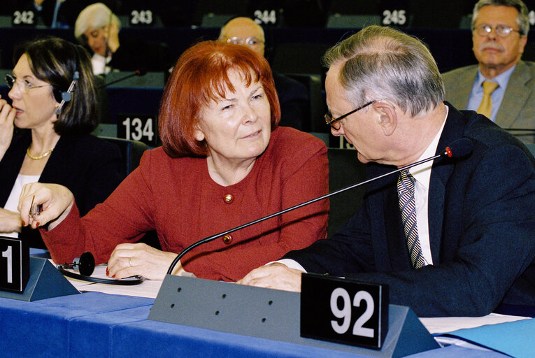 Nuotrauka 4: Portrait of Mep's during the plenary session at the European Parliament in Strasbourg