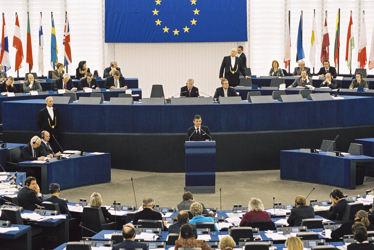 Valokuva 22: Svetozar MAROVIC, President of Serbia-Montenegro in Plenary Session in Strasbourg