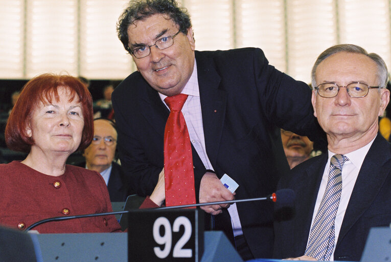 Nuotrauka 5: Portrait of Mep's during the plenary session at the European Parliament in Strasbourg