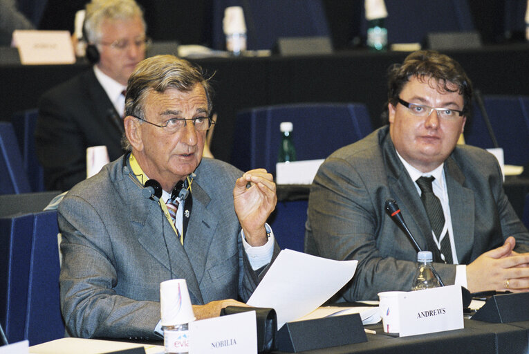 Meeting at the European Parliament in Strasbourg