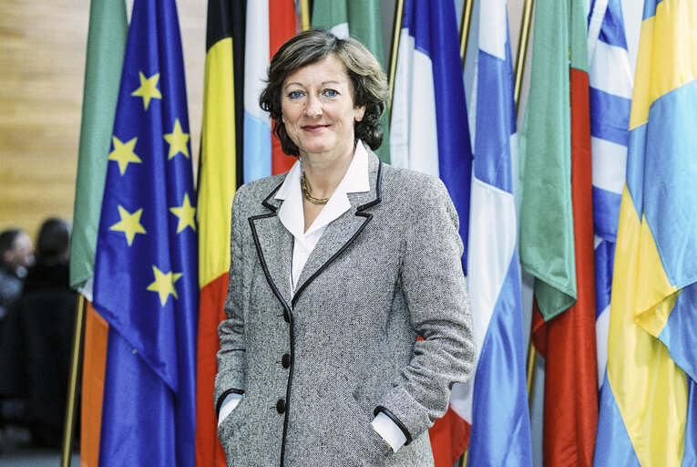 MEP Jacqueline ROUSSEAUX at the European Parliament in Strasbourg