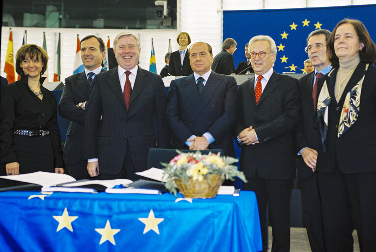 Fotografia 11: Signature of the Interinstitutional Agreement on better Law-Making at the European Parliament in Strasbourg