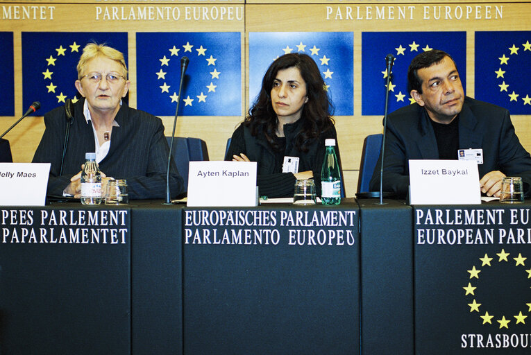 Fotografie 15: Press conference in Strasbourg on the Kurdish Issue