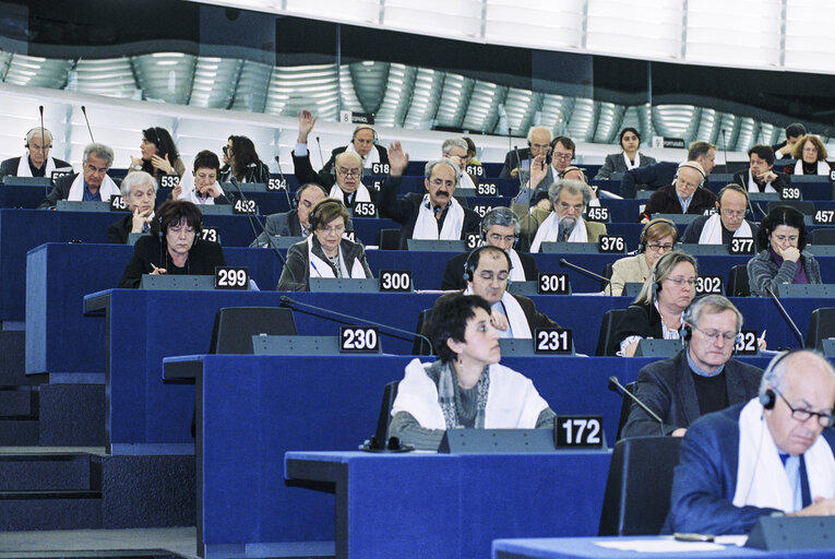 Foto 15: Plenary Session in Strasbourg with President of Colombia