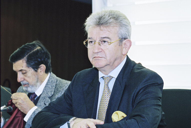 Photo 4: MEP Christos FOLIAS at the European Parliament in Strasbourg