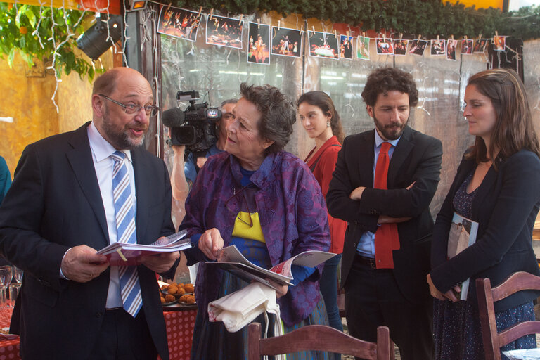 Fotagrafa 14: Official visit by Martin SCHULZ - EP President to Lisbon, Portugal.Visit to Chapito Association