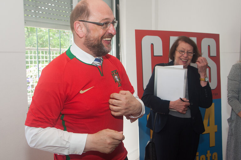 Fotagrafa 4: Official visit by Martin SCHULZ - EP President to Lisbon, Portugal . Visit  CAIS association