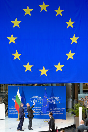 Photo 9 : Official visit of the President of Bulgaria to the European Parliament in Strasbourg - EP President welcomes President of Bulgaria