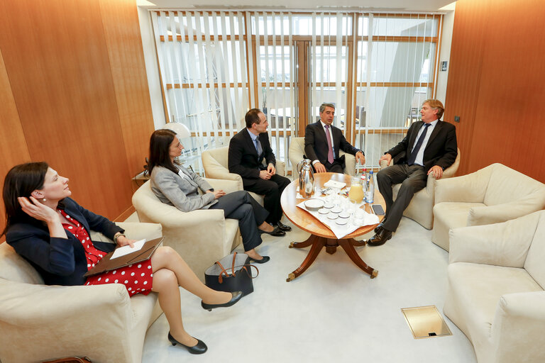 Meeting between Rosen PLEVNELIEV - President of Bulgaria - Antonio LOPEZ ISTURIZ WHITE and KOVATCHEV, Andrey (EPP, BG)