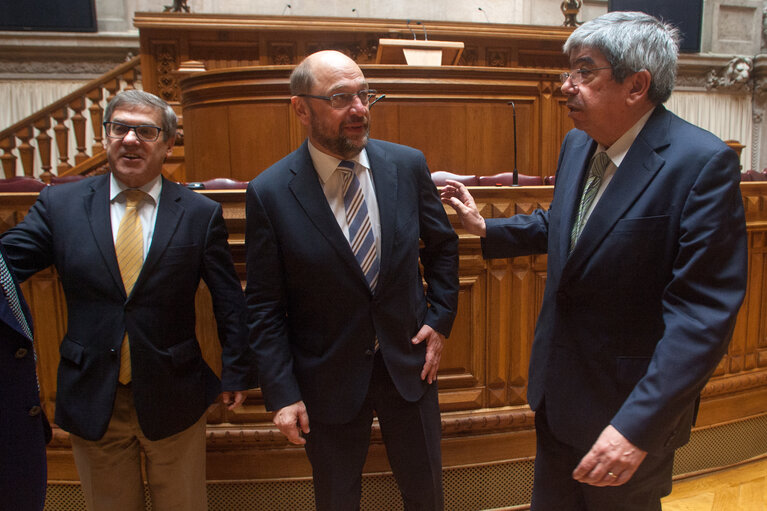 Zdjęcie 9: Official visit by Martin SCHULZ - EP President to Lisbon, Portugal : meeting with Vice-President of of Portuguese Parliament