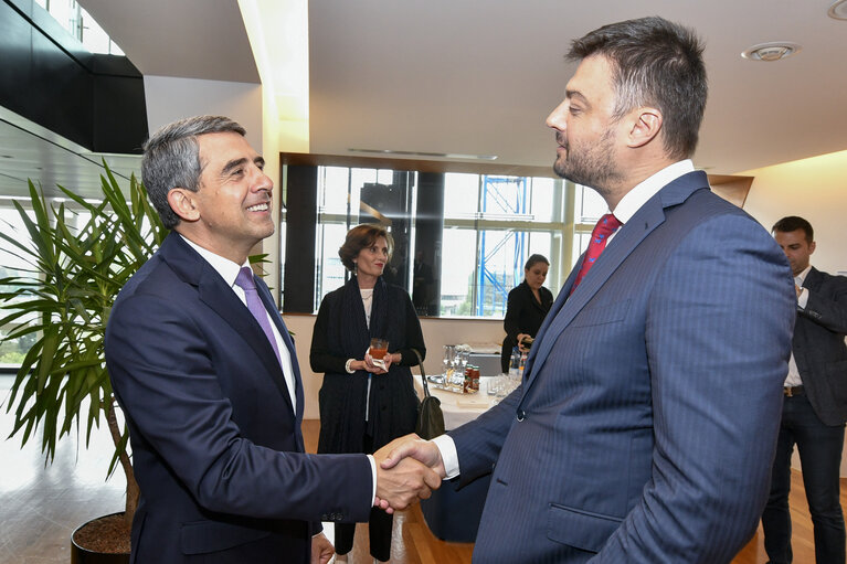 Fotó 12: Official visit of the President of Bulgaria to the European Parliament in Strasbourg. Lunch