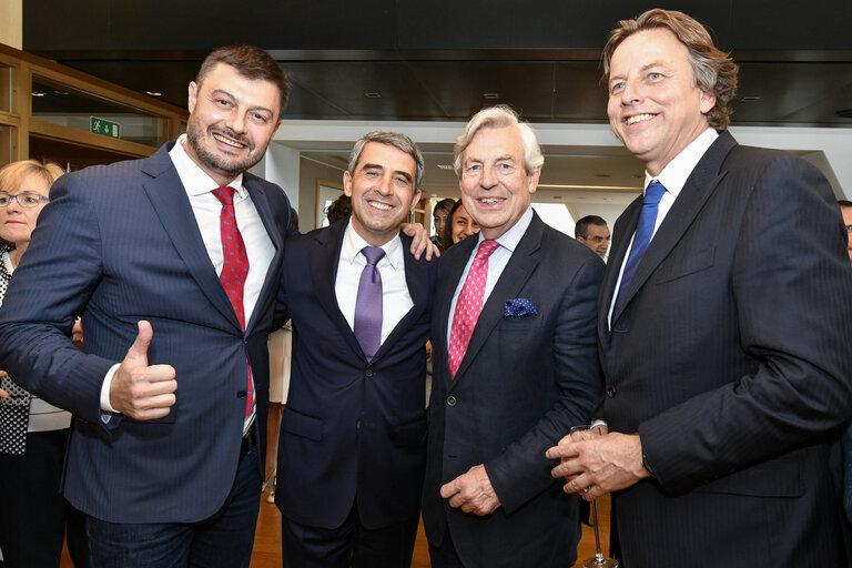 Fotó 8: Official visit of the President of Bulgaria to the European Parliament in Strasbourg. Lunch