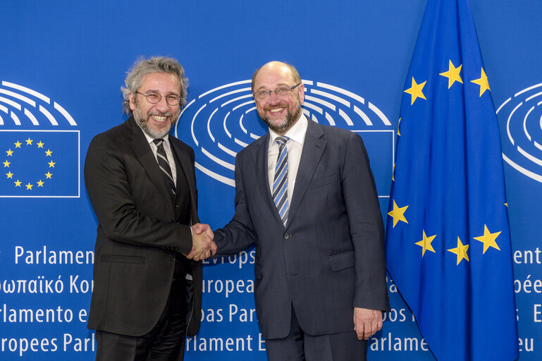 Martin SCHULZ - EP President meets with Can DUNDAR, Fatih AKIN, Osman OKKAN, Lale AKGUN