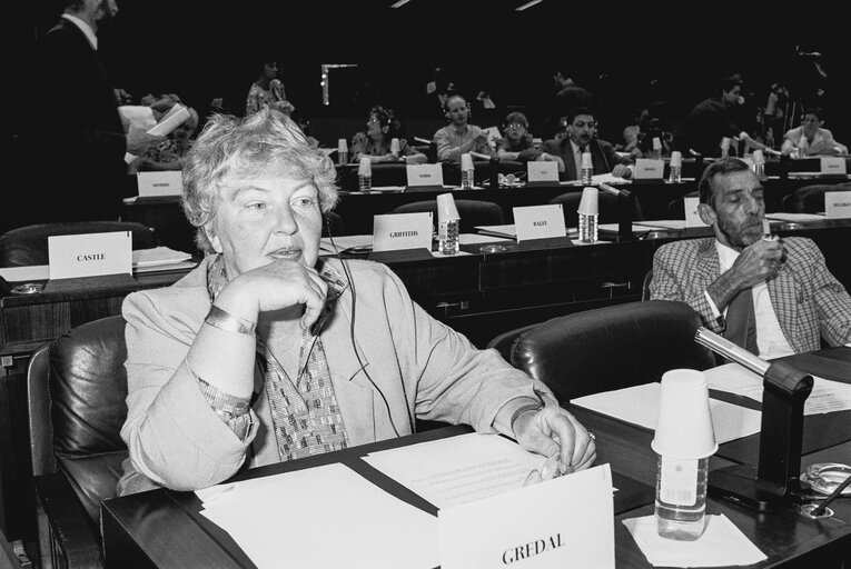 Fotografija 2: MEP Eva GREDAL  at the EP in Strasbourg