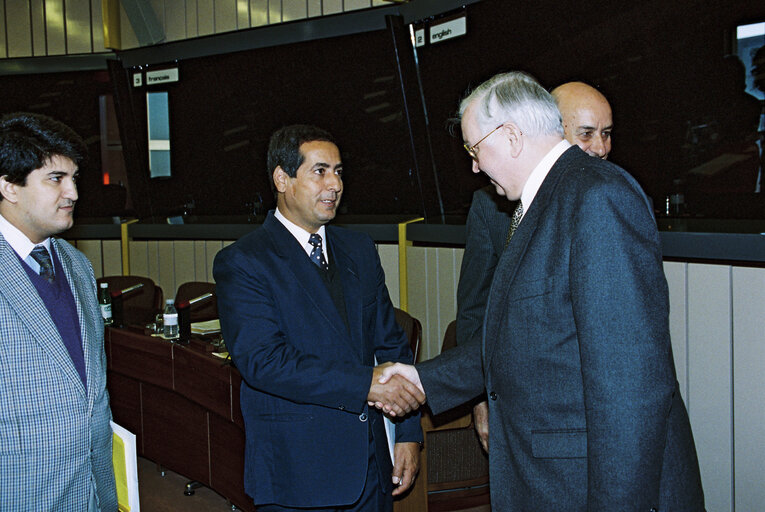 Foto 1: EP President takes part in a meeting n Strasbourg