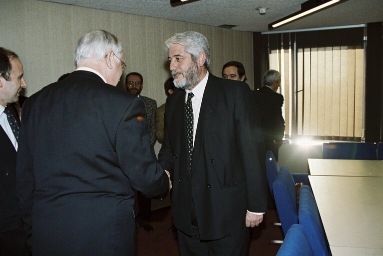 EP President takes part in a meeting with Spanish visitors in Strasbourg