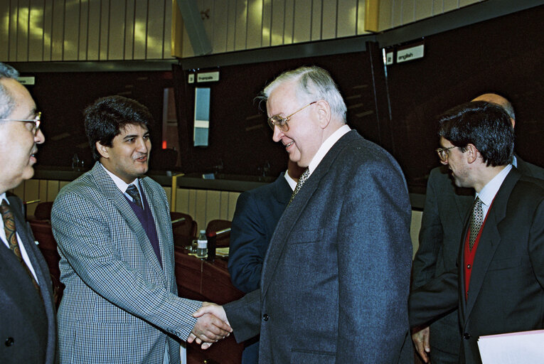 Foto 5: EP President takes part in a meeting n Strasbourg