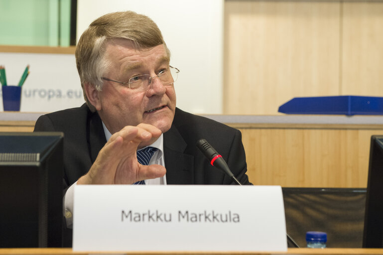 Fotografi 2: Markku MARKKULA, president of the Committee of the Regions.