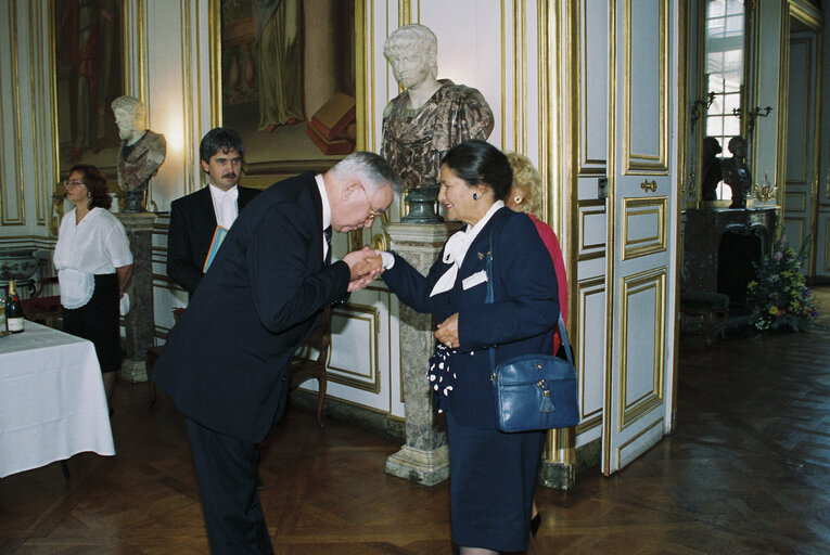 Fotografi 34: 40th anniversary of the foundation of the European Coal and Steel Community (ECSC) - Reception at the Rohan Palace in Strasbourg