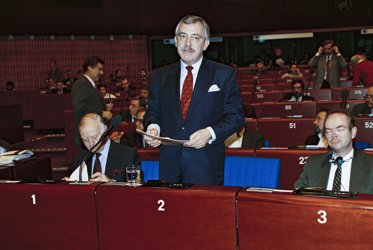 Fotografie 15: Plenary session in Strasbourg - Presentation of the Danish Presidency programme