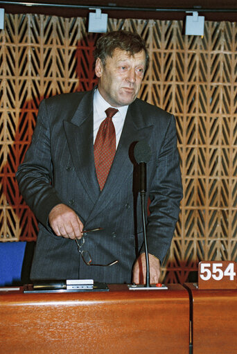 Plenary session in Strasbourg