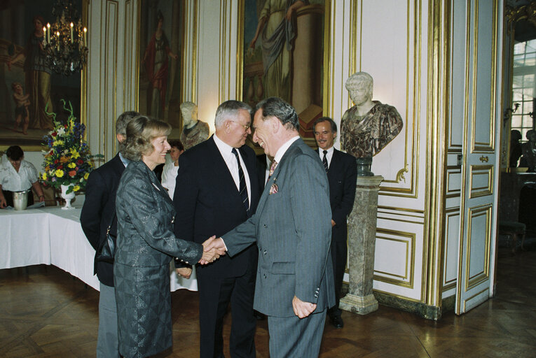 Fotografi 42: 40th anniversary of the foundation of the European Coal and Steel Community (ECSC) - Reception at the Rohan Palace in Strasbourg