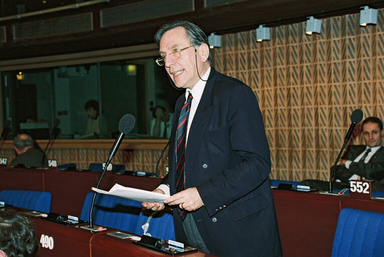 Plenary session in Strasbourg