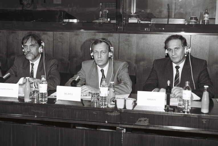 Foto 4: Meeting of the Committee on Economic and Monetary Affairs and Industrial Policy in September 1992