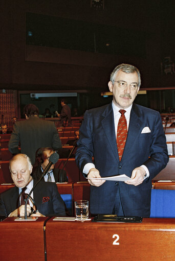 Fotografie 17: Plenary session in Strasbourg - Presentation of the Danish Presidency programme