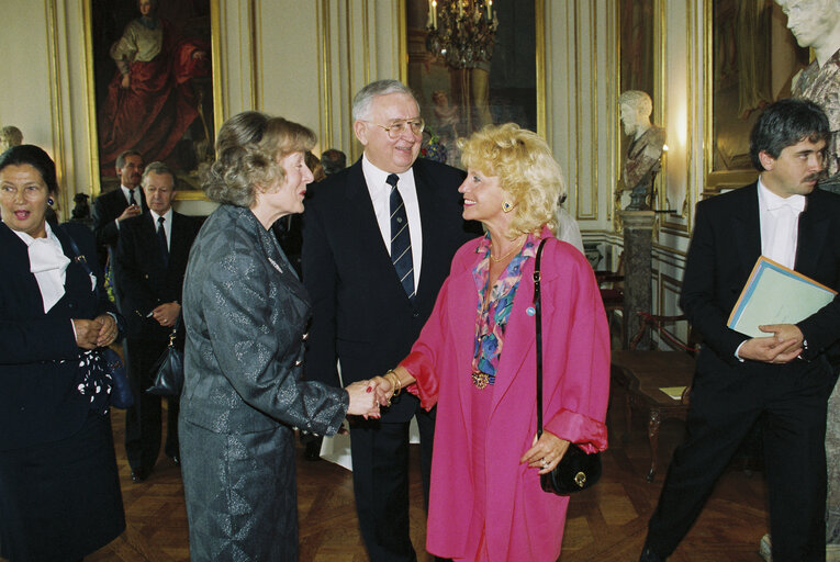 Fotografi 46: 40th anniversary of the foundation of the European Coal and Steel Community (ECSC) - Reception at the Rohan Palace in Strasbourg