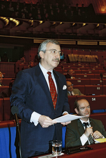 Fotografie 21: Plenary session in Strasbourg - Presentation of the Danish Presidency programme