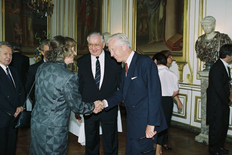 Fotografi 37: 40th anniversary of the foundation of the European Coal and Steel Community (ECSC) - Reception at the Rohan Palace in Strasbourg