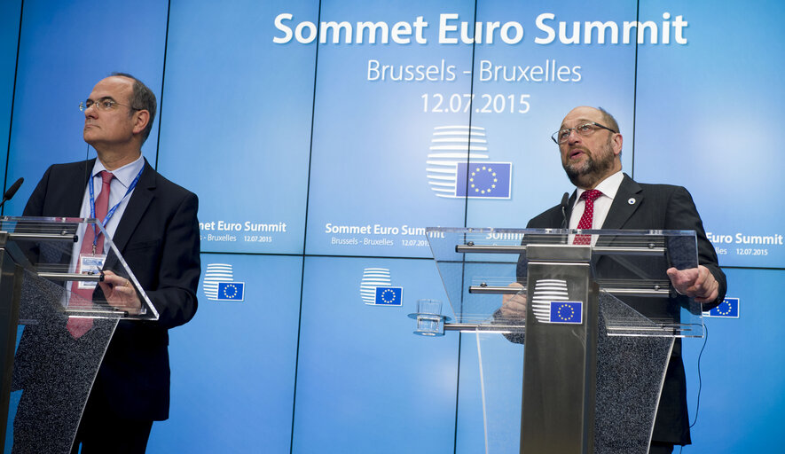 European Council (12 July) in Brussels; Press conference by Martin SCHULZ, EP President