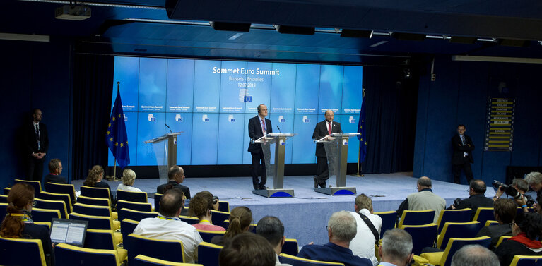 European Council (12 July) in Brussels; Press conference by Martin SCHULZ, EP President