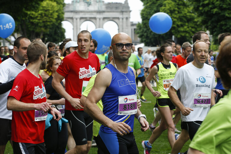 European institutions staff members in the 20km of Brussels