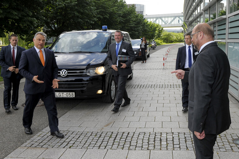 Foto 4: EP President welcomes PM of Hungary